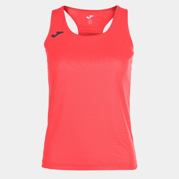 T-SHIRT SIENA CORAL FLUOR SLEEVLESS WOMAN 900703.040 JOMA DÁMSKE BEŽECKÉ TRIČKO 900703.040