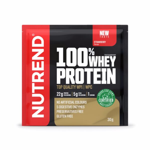 100_whey_protein_30g_jahoda.jpeg Nutrend 100% Whey Protein - Jahoda